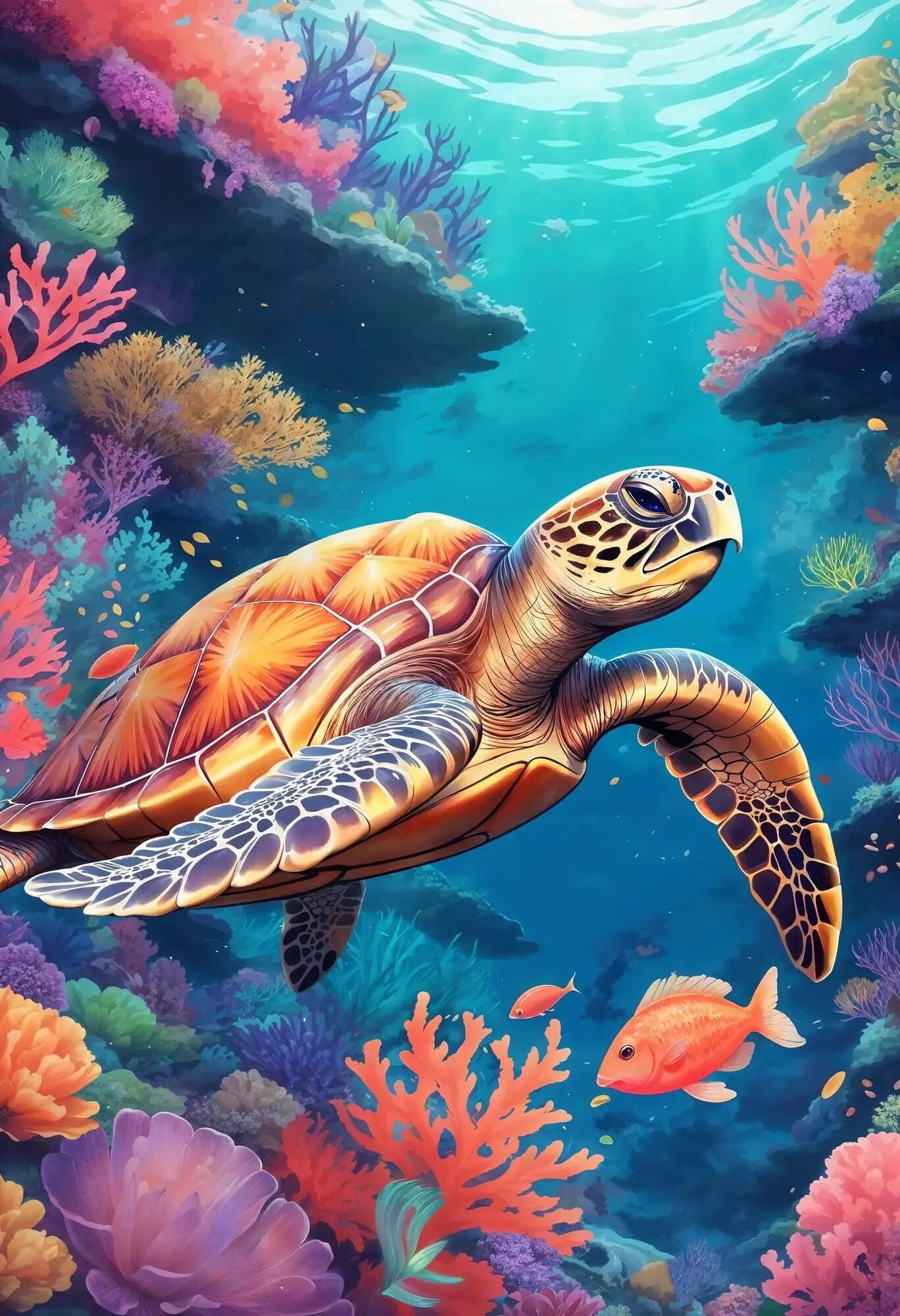 Digitale Tierkunst im Anime-Stil