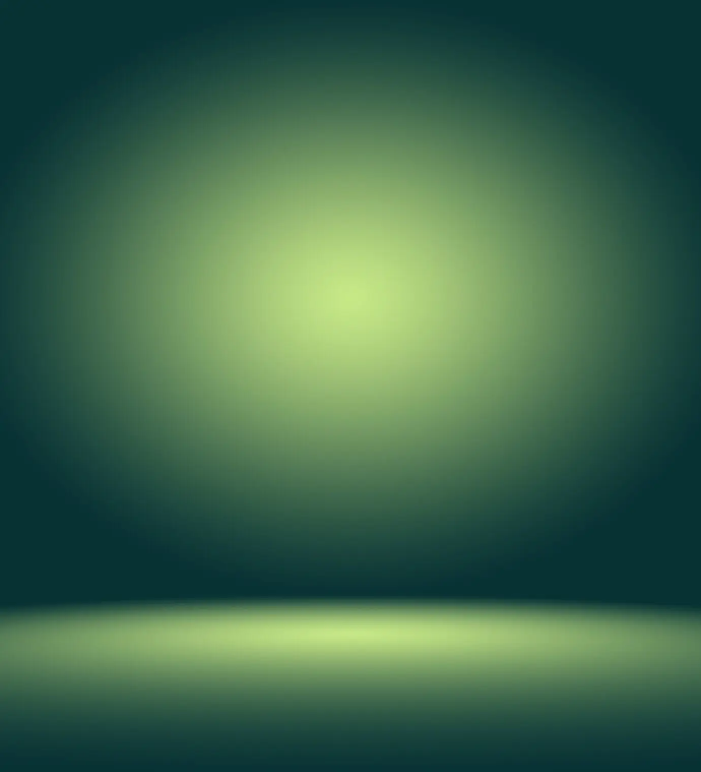 Leeres grünes Studio, gut geeignet als Hintergrund, Website-Vorlage, Rahmen und für Geschäftsberichte.